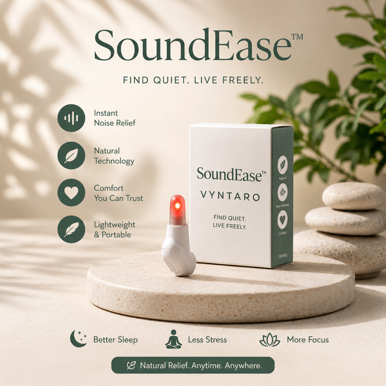 SoundEase™ – The Red Light Ear Device That Silences Tinnitus 2.0