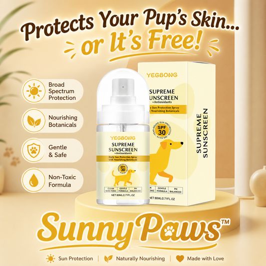 SunnyPaws™ – The Sunscreen That Beats the Sun, No Matter the Walk